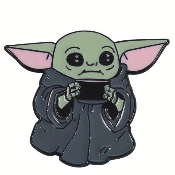 SET OF 4! Star Wars Baby Yoda Lapel Hat Pin Set Mandalorian Vintage - Picture 11 of 15